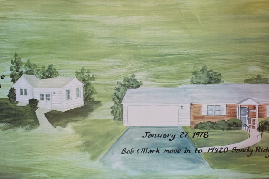 watercolor illustration of Jubilee's first group home.